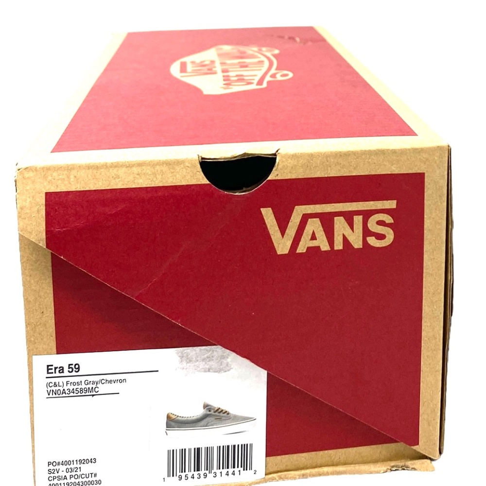 VANS Era 59 Low Top Shoes Men's Casual Sneakers Canvas Gray Chevron VN0A34589MC - Picture 9 of 10